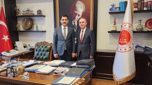 Kadir Sorucuoğlu, Adalet Bakanlığı Personel Genel Müdürü ile bir araya geldi.
